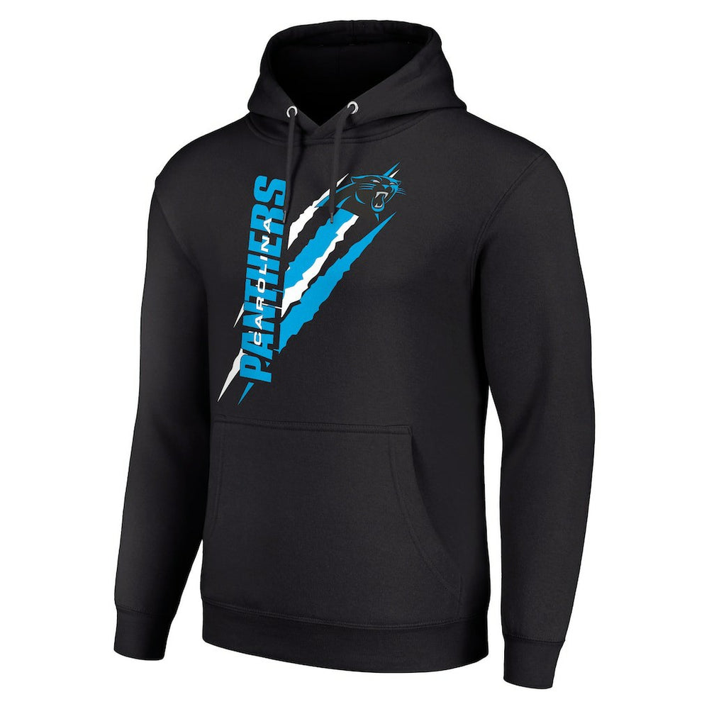 Carolina Panthers Starter Unisex Color Scratch Fleece Pullover Hoodie - Black outlet