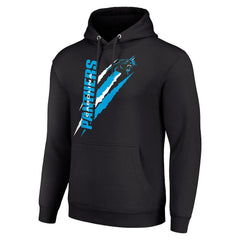 Carolina Panthers Starter Unisex Color Scratch Fleece Pullover Hoodie - Black outlet