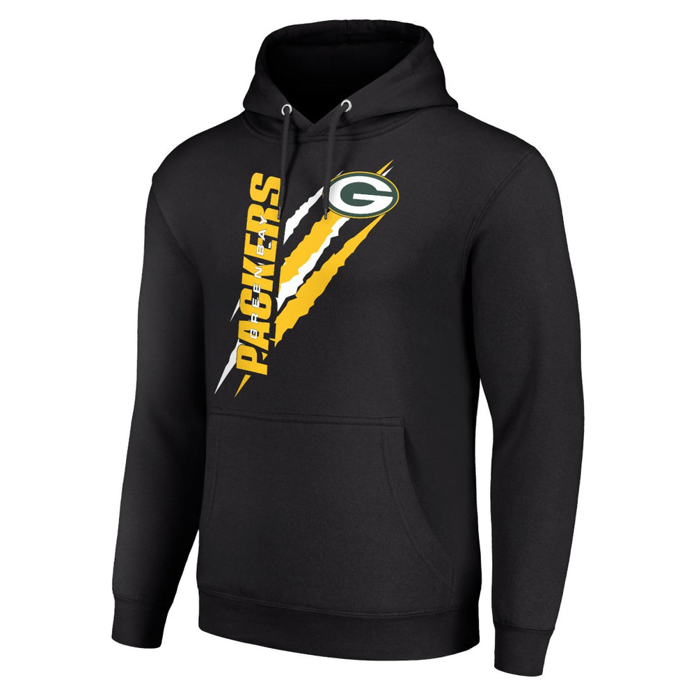 Green Bay Packers Starter Unisex Color Scratch Fleece Pullover Hoodie - Black discount