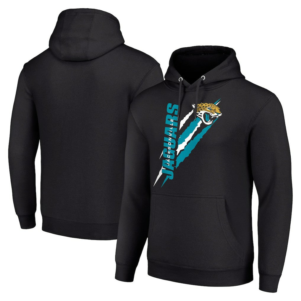 Jacksonville Jaguars Starter Unisex Color Scratch Fleece Pullover Hoodie - Black for sale