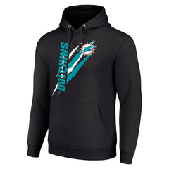Miami Dolphins Starter Unisex Color Scratch Fleece Pullover Hoodie - Black online