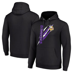 Minnesota Vikings Starter Unisex Color Scratch Fleece Pullover Hoodie - Black outlet