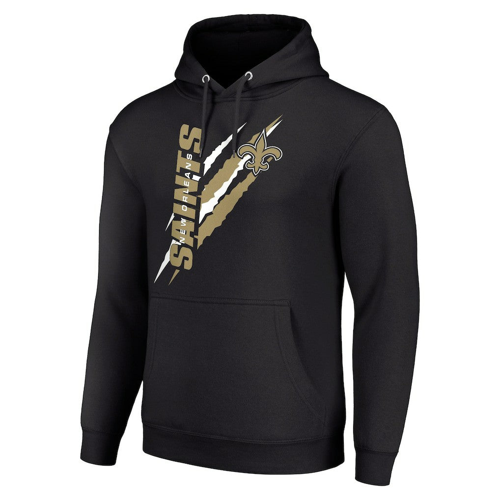 New Orleans Saints Starter Unisex Color Scratch Fleece Pullover Hoodie - Black for sale