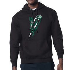 New York Jets Starter Unisex Color Scratch Fleece Pullover Hoodie - Black for sale