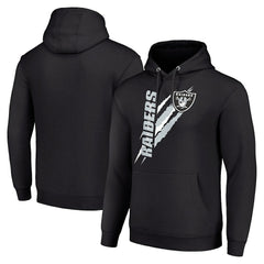 Las Vegas Raiders Starter Unisex Color Scratch Fleece Pullover Hoodie - Black cheap