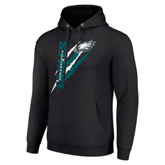 Philadelphia Eagles Starter Unisex Color Scratch Fleece Pullover Hoodie - Black for sale