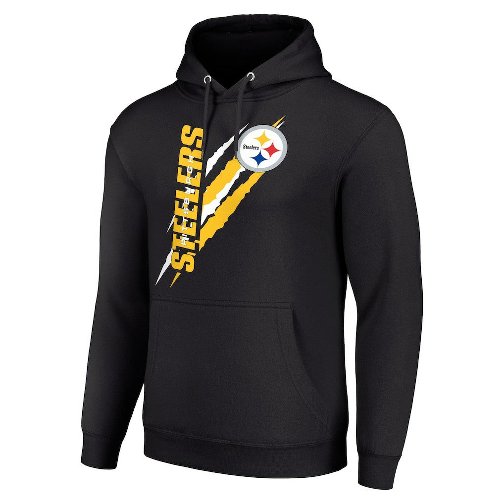 Pittsburgh Steelers Starter Unisex Color Scratch Fleece Pullover Hoodie - Black online