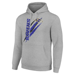 Baltimore Ravens Starter Unisex Color Scratch Fleece Pullover Hoodie - Heather Gray for sale