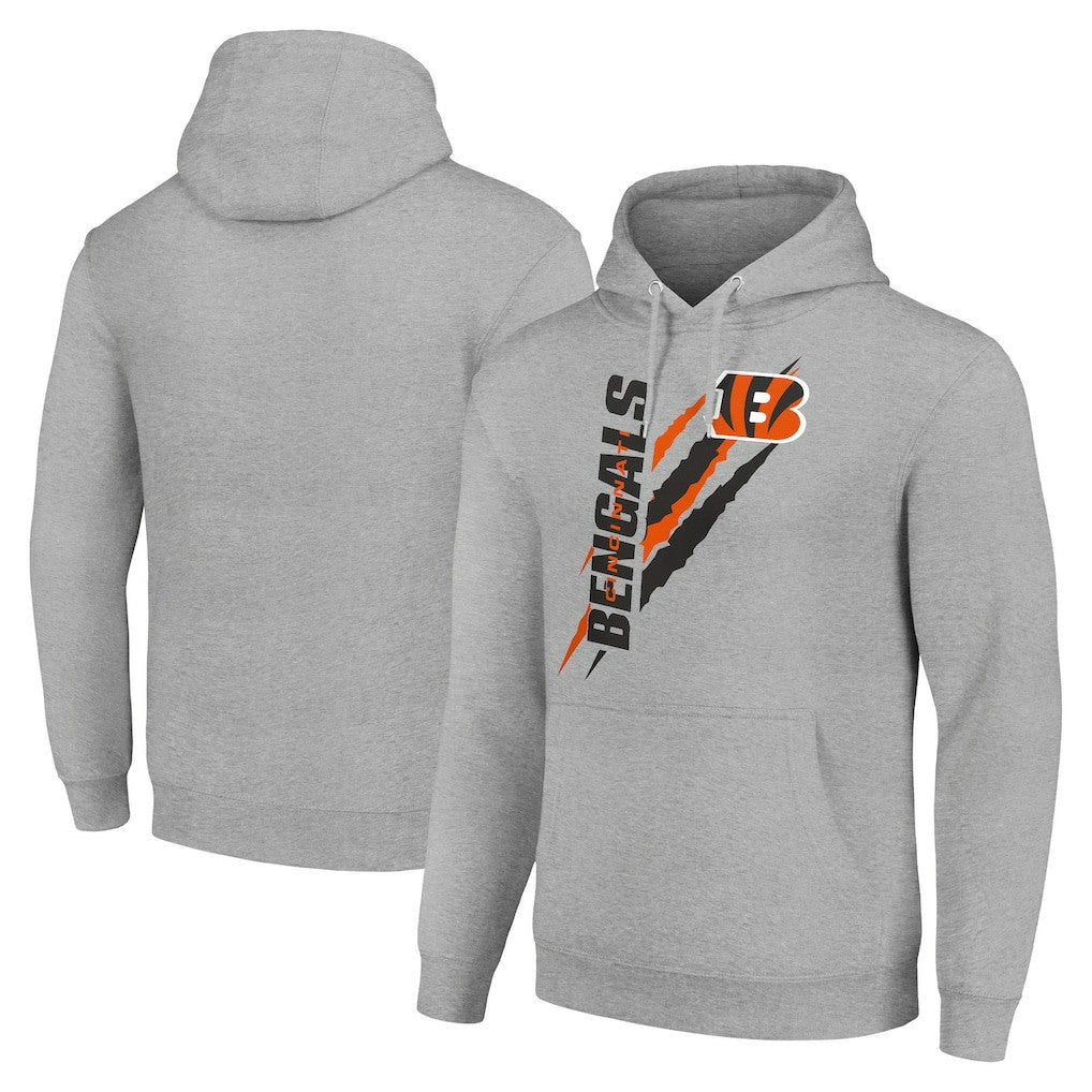 Cincinnati Bengals Starter Unisex Color Scratch Fleece Pullover Hoodie - Heather Gray sale
