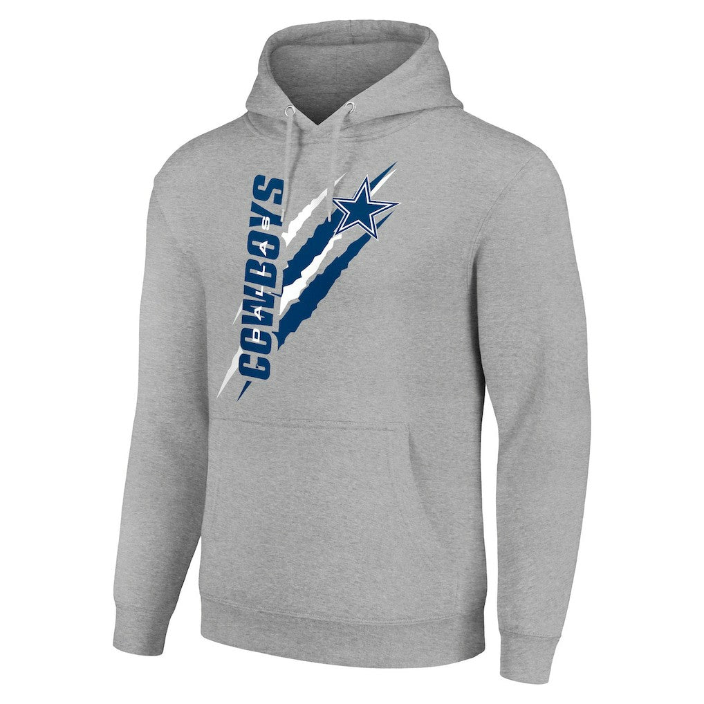Dallas Cowboys Starter Unisex Color Scratch Fleece Pullover Hoodie - Heather Gray online