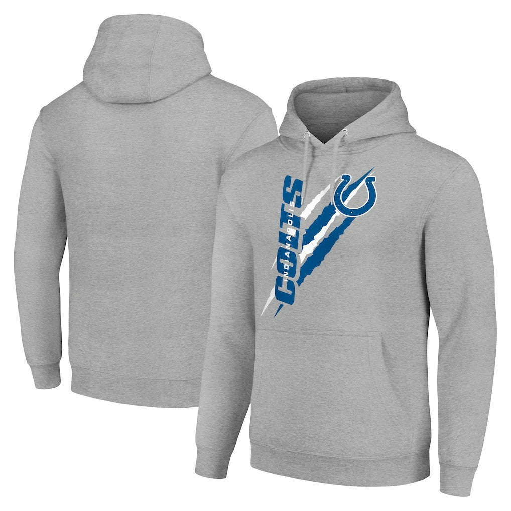 Indianapolis Colts Starter Unisex Color Scratch Fleece Pullover Hoodie - Heather Gray outlet