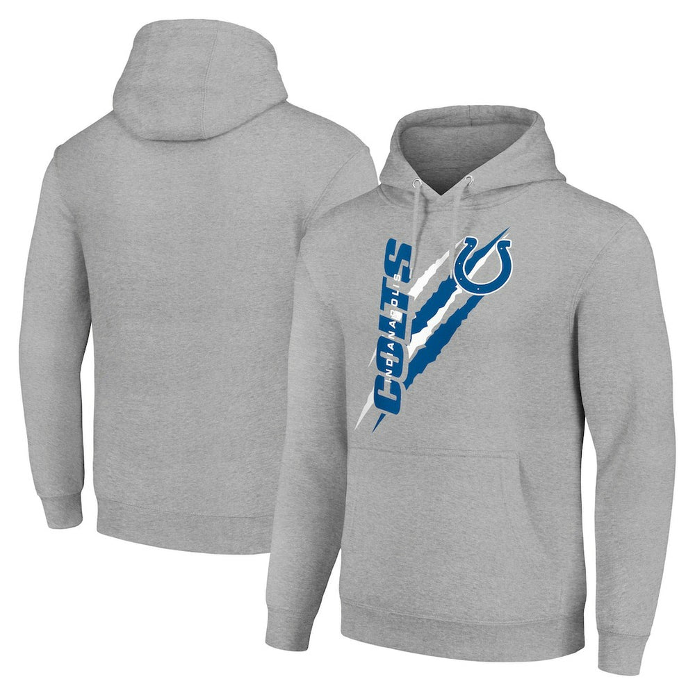 Indianapolis Colts Starter Unisex Color Scratch Fleece Pullover Hoodie - Heather Gray outlet