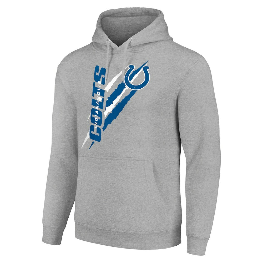 Indianapolis Colts Starter Unisex Color Scratch Fleece Pullover Hoodie - Heather Gray outlet