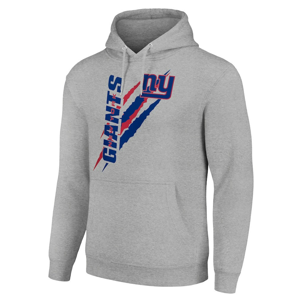 New York Giants Starter Unisex Color Scratch Fleece Pullover Hoodie - Heather Gray sale