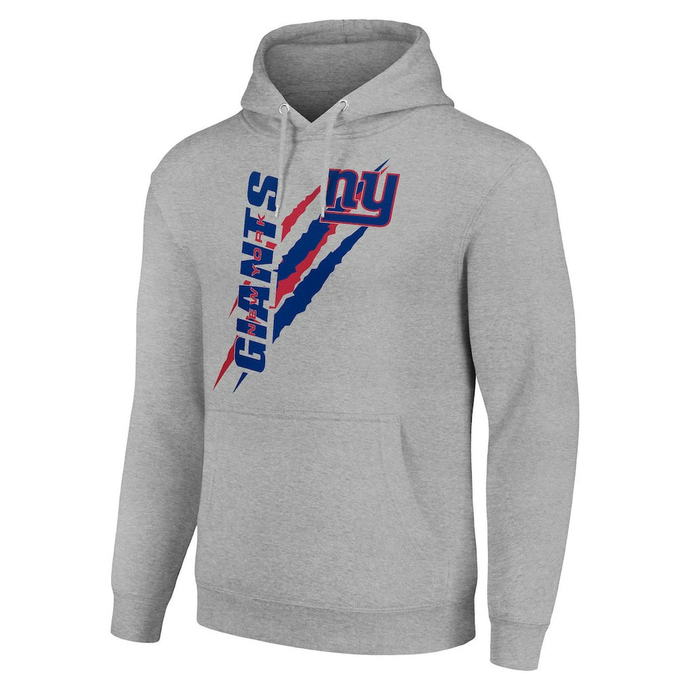 New York Giants Starter Unisex Color Scratch Fleece Pullover Hoodie - Heather Gray sale