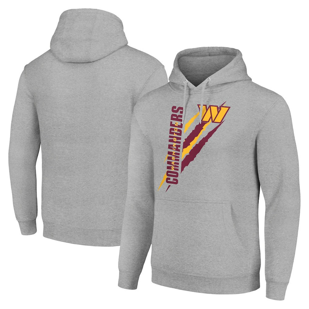Washington Commanders Starter Unisex Color Scratch Fleece Pullover Hoodie - Heather Gray for sale