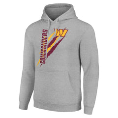 Washington Commanders Starter Unisex Color Scratch Fleece Pullover Hoodie - Heather Gray for sale