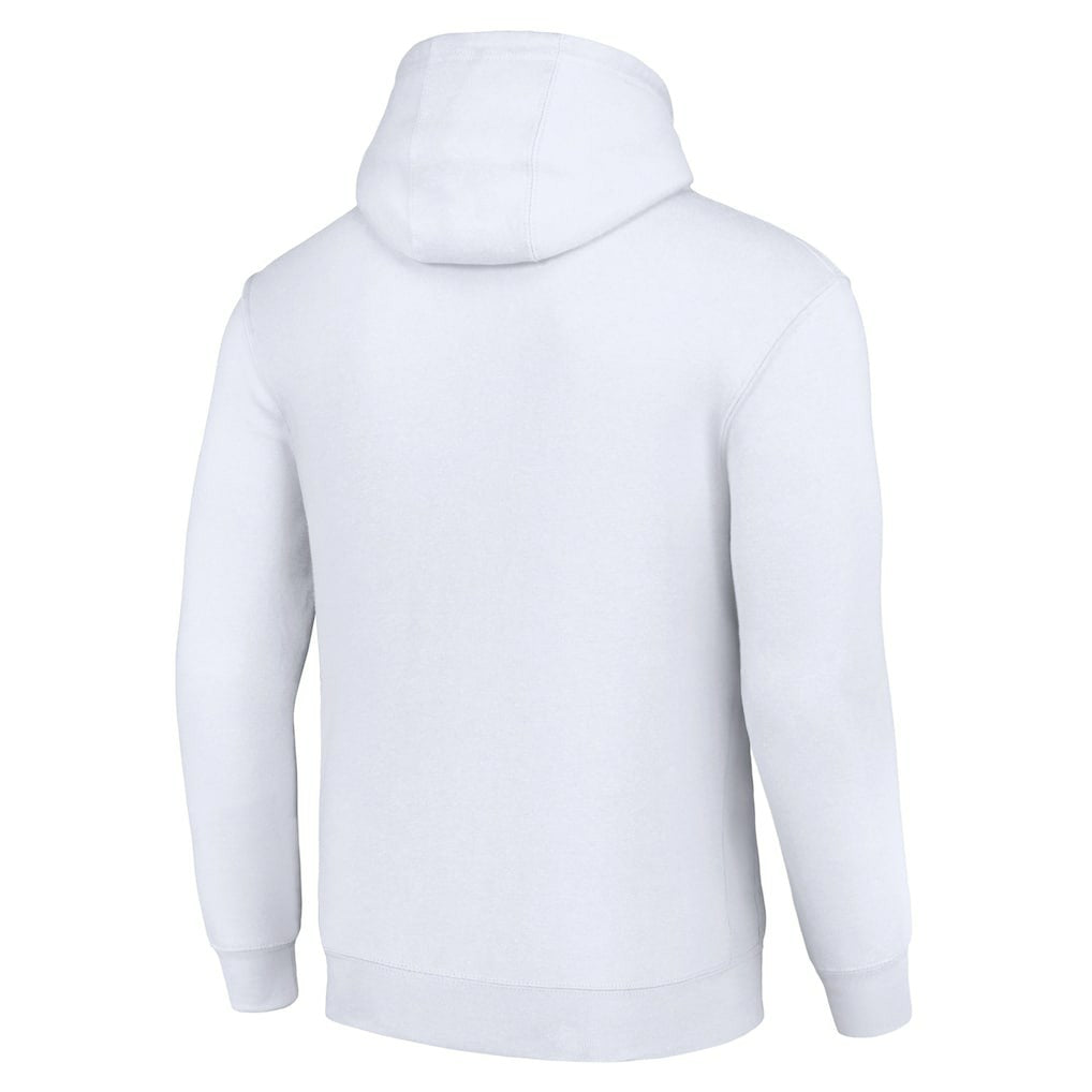 Carolina Panthers Starter Unisex Color Scratch Fleece Pullover Hoodie - White cheap