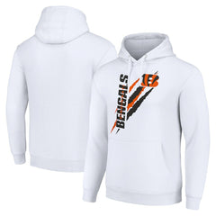 Cincinnati Bengals Starter Unisex Color Scratch Fleece Pullover Hoodie - White outlet