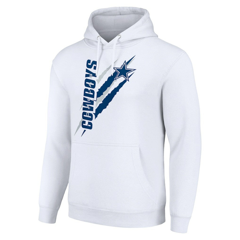 Dallas Cowboys Starter Unisex Color Scratch Fleece Pullover Hoodie - White cheap