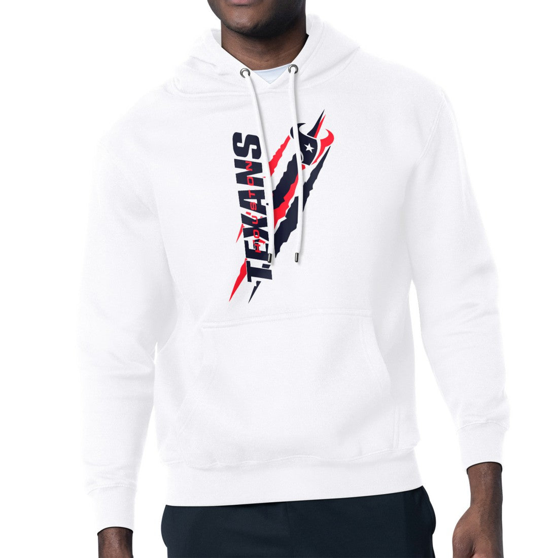 Houston Texans Starter Unisex Color Scratch Fleece Pullover Hoodie - White for sale