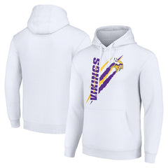 Minnesota Vikings Starter Unisex Color Scratch Fleece Pullover Hoodie - White for sale