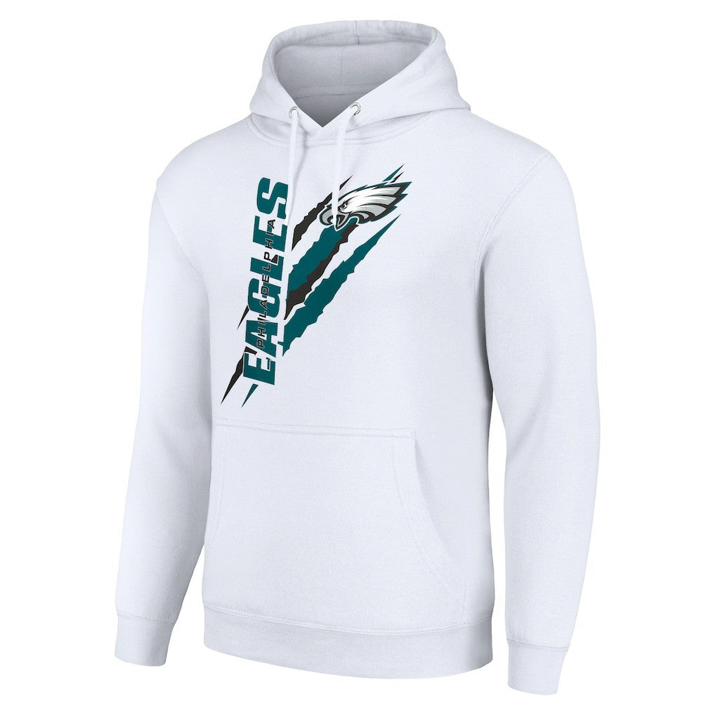 Philadelphia Eagles Starter Unisex Color Scratch Fleece Pullover Hoodie - White online