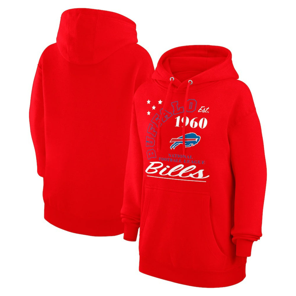 Buffalo Bills Starter Unisex Arch Team Fleece Pullover Hoodie - Red on sale