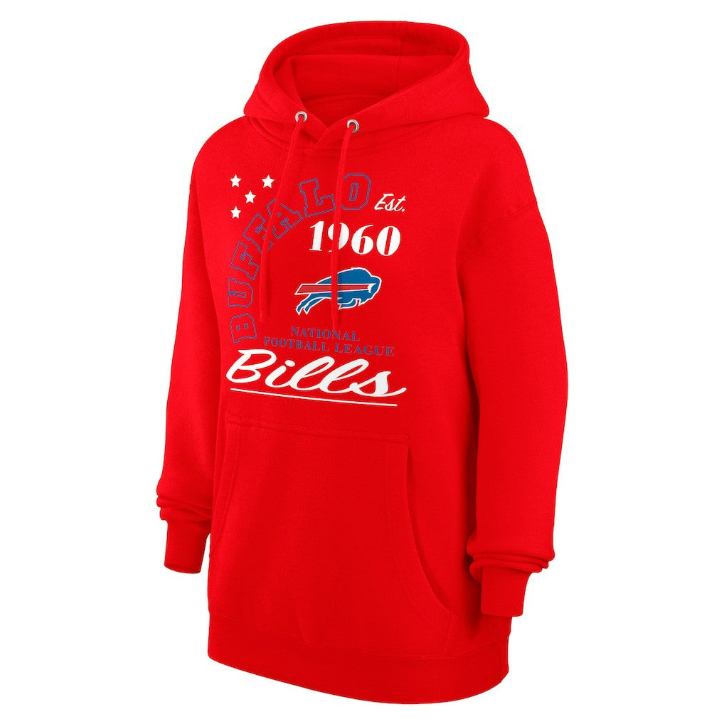 Buffalo Bills Starter Unisex Arch Team Fleece Pullover Hoodie - Red on sale
