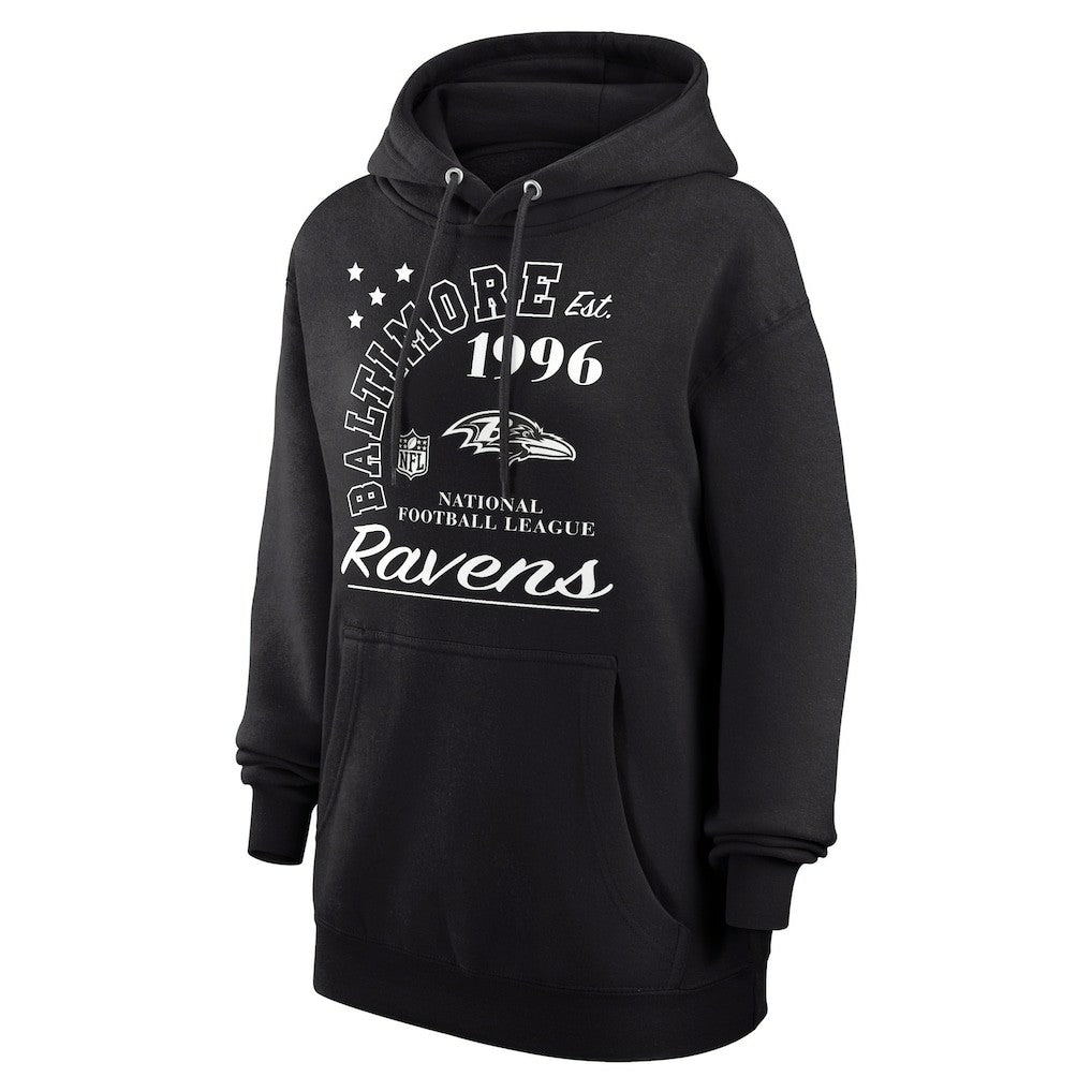 Baltimore Ravens Starter Unisex Arch Team Fleece Pullover Hoodie - Black discount