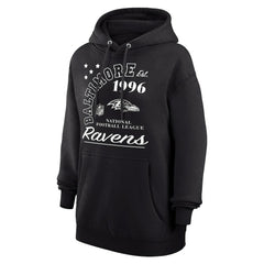 Baltimore Ravens Starter Unisex Arch Team Fleece Pullover Hoodie - Black discount