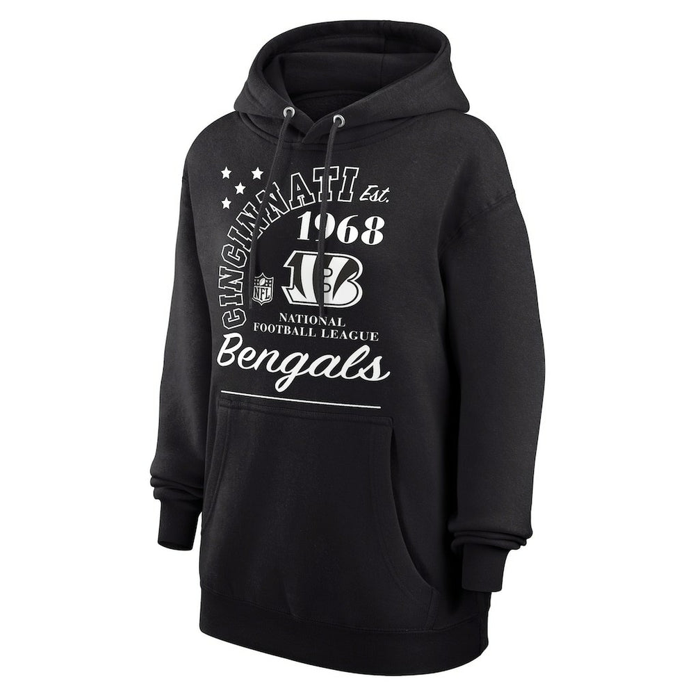 Cincinnati Bengals Starter Unisex Arch Team Fleece Pullover Hoodie - Black discount