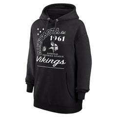Minnesota Vikings Starter Unisex Arch Team Fleece Pullover Hoodie - Black on sale