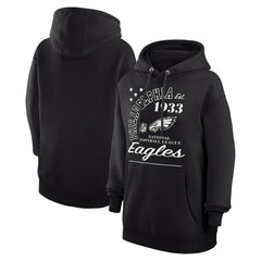 Philadelphia Eagles Starter Unisex Arch Team Fleece Pullover Hoodie - Black outlet