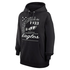 Philadelphia Eagles Starter Unisex Arch Team Fleece Pullover Hoodie - Black outlet