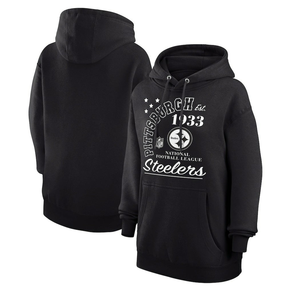 Pittsburgh Steelers Starter Unisex Arch Team Fleece Pullover Hoodie - Black for sale