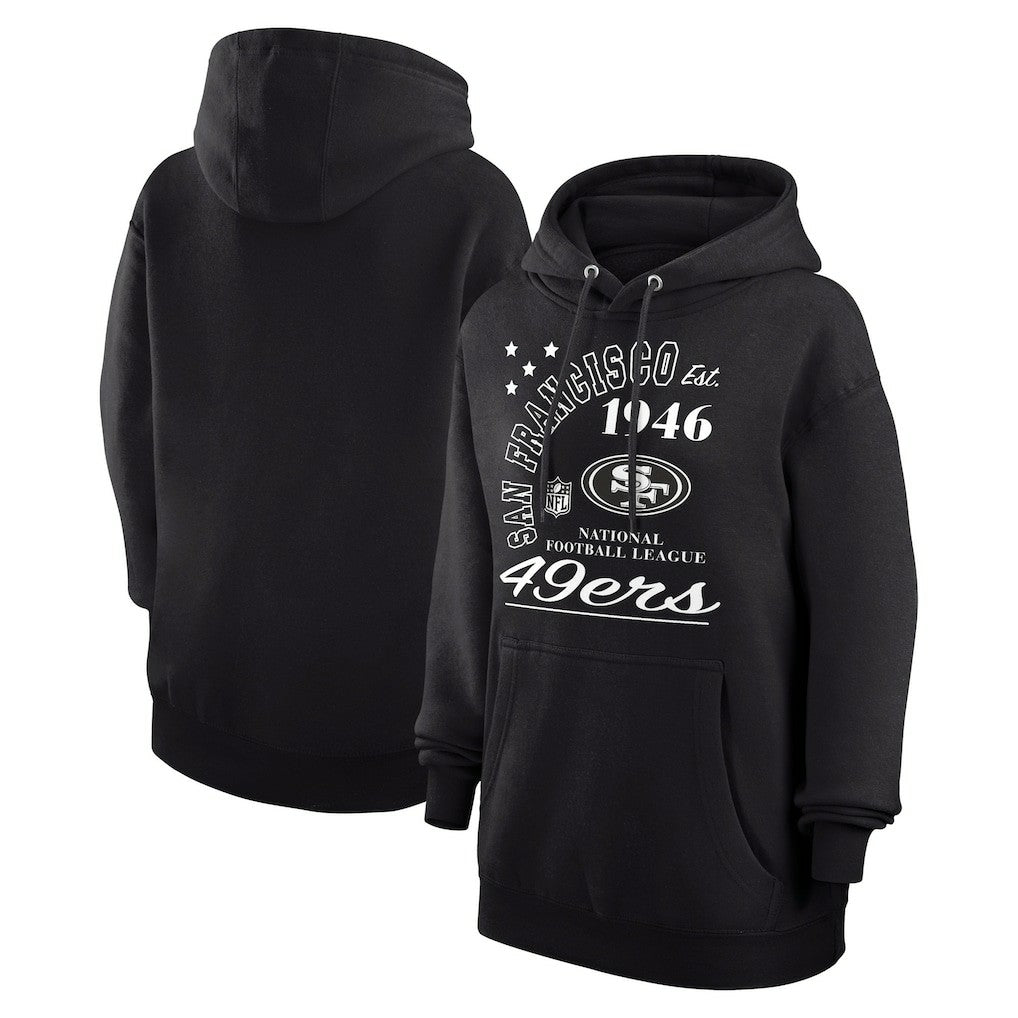 San Francisco 49ers Starter Unisex Arch Team Fleece Pullover Hoodie - Black on sale