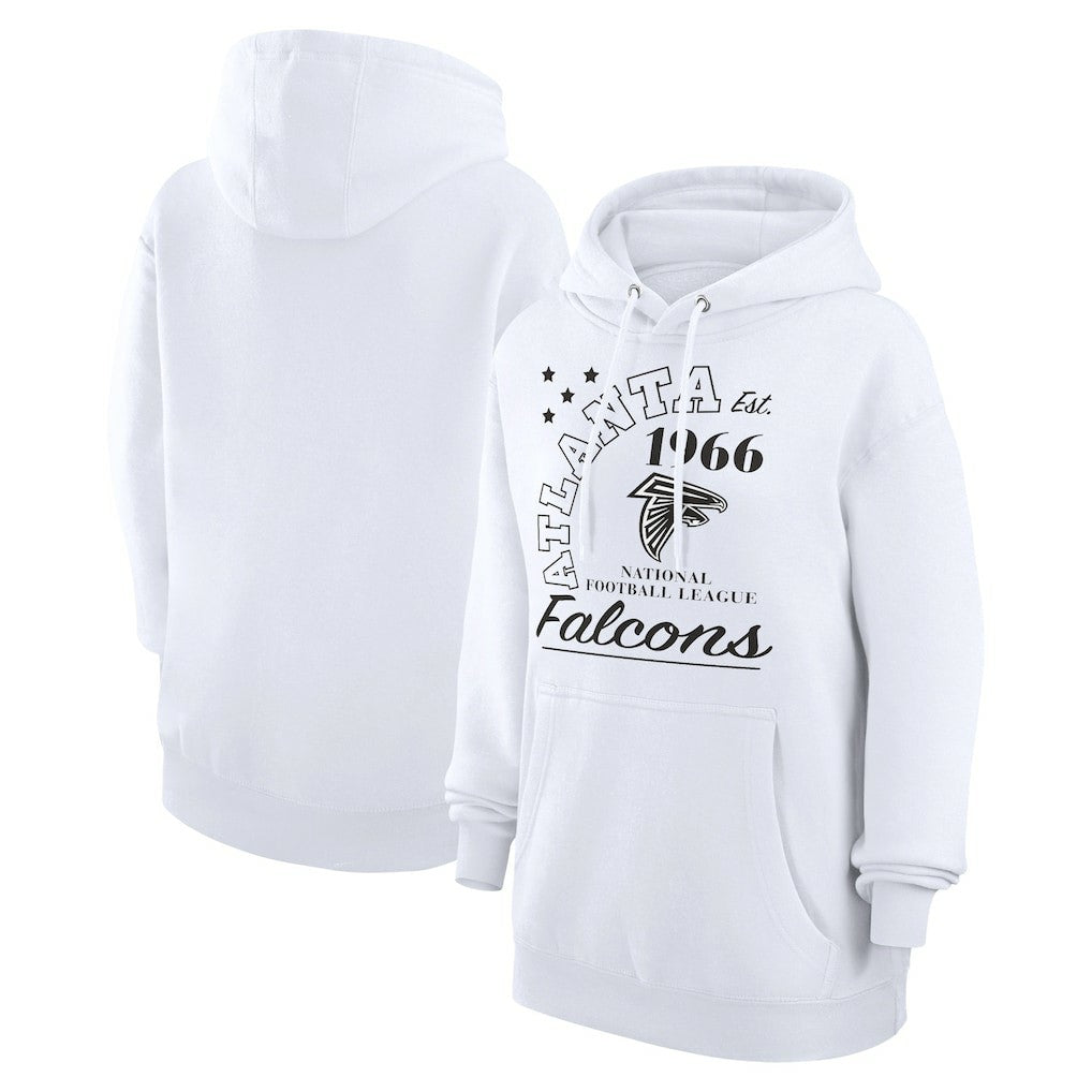 Atlanta Falcons Starter Unisex Arch Team Fleece Pullover Hoodie - White sale