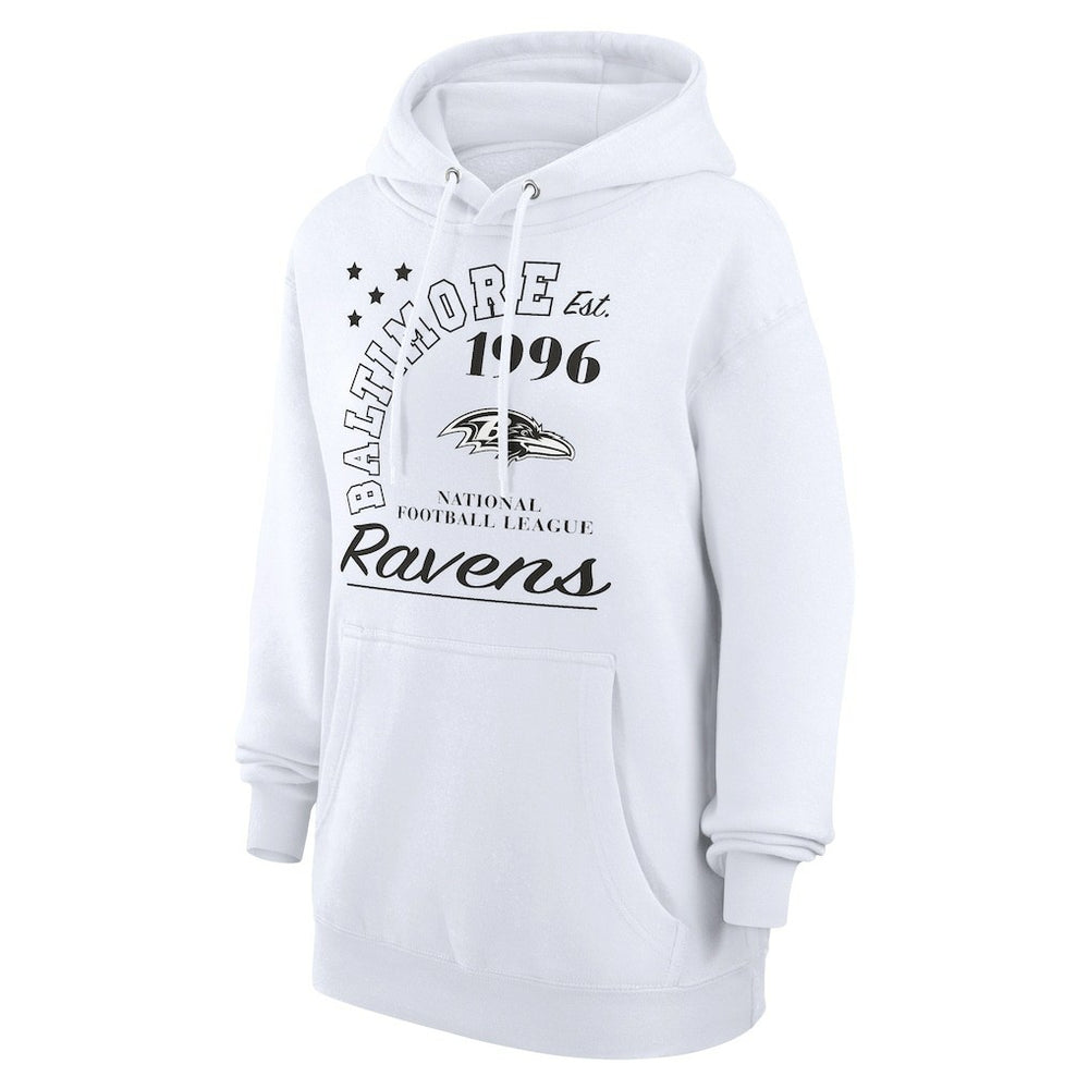 Baltimore Ravens Starter Unisex Arch Team Fleece Pullover Hoodie - White online