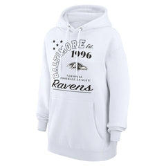Baltimore Ravens Starter Unisex Arch Team Fleece Pullover Hoodie - White online