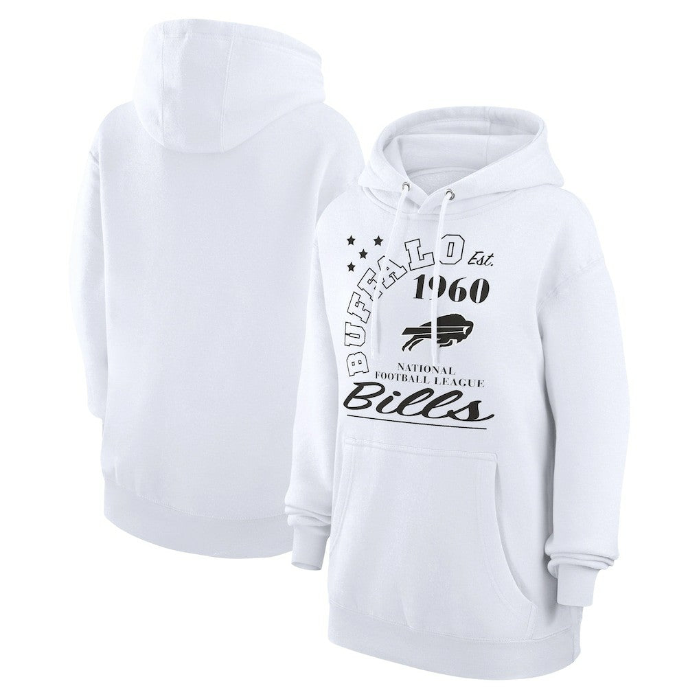 Buffalo Bills Starter Unisex Arch Team Fleece Pullover Hoodie - White online