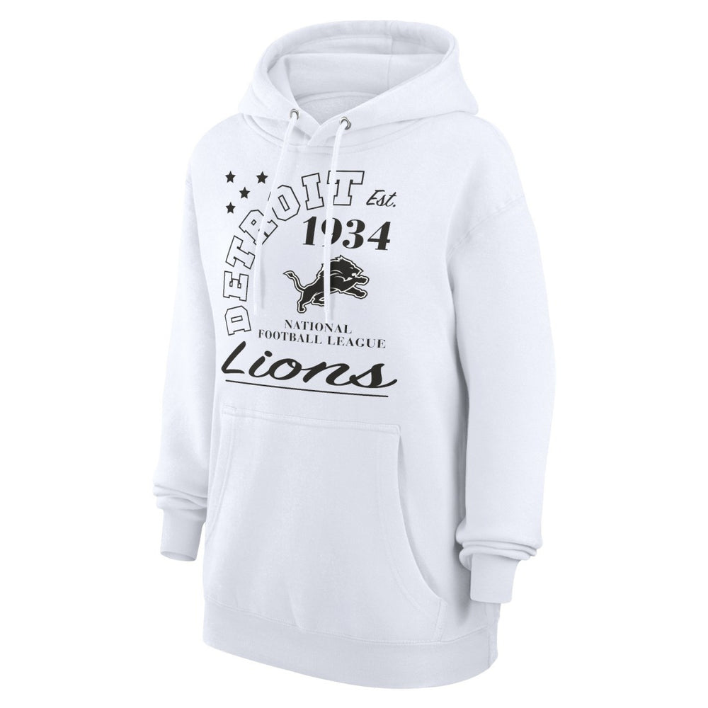 Detroit Lions Starter Unisex Arch Team Fleece Pullover Hoodie - White discount