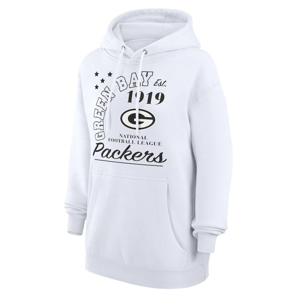Green Bay Packers Starter Unisex Arch Team Fleece Pullover Hoodie - White outlet