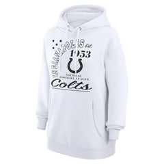 Indianapolis Colts Starter Unisex Arch Team Fleece Pullover Hoodie - White discount