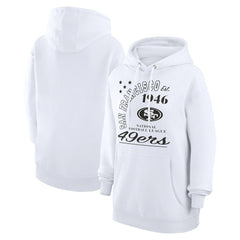 San Francisco 49ers Starter Unisex Arch Team Fleece Pullover Hoodie - White on sale