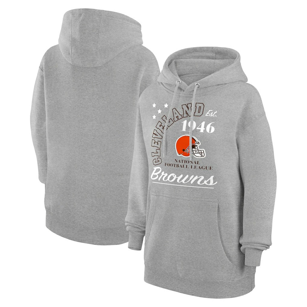 Cleveland Browns Starter Unisex Arch Team Fleece Pullover Hoodie - Heather Gray sale
