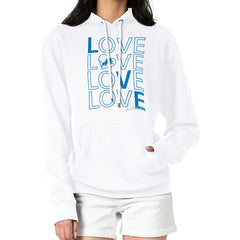 Detroit Lions G-III 4Her by Carl Banks Women's Love Graphic Pullover Hoodie - White online