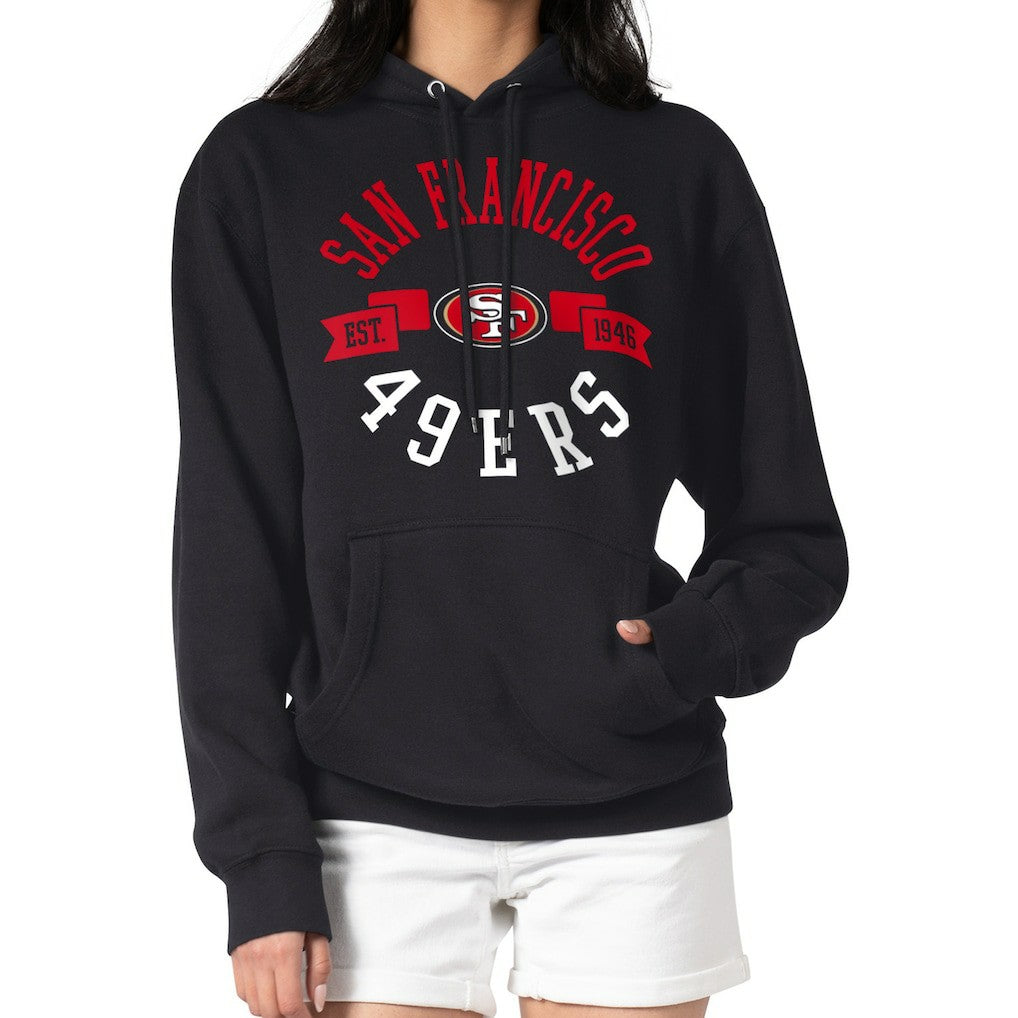 San Francisco 49ers G-III 4Her by Carl Banks Women's City Graphic Team Fleece Pullover Hoodie - Black outlet