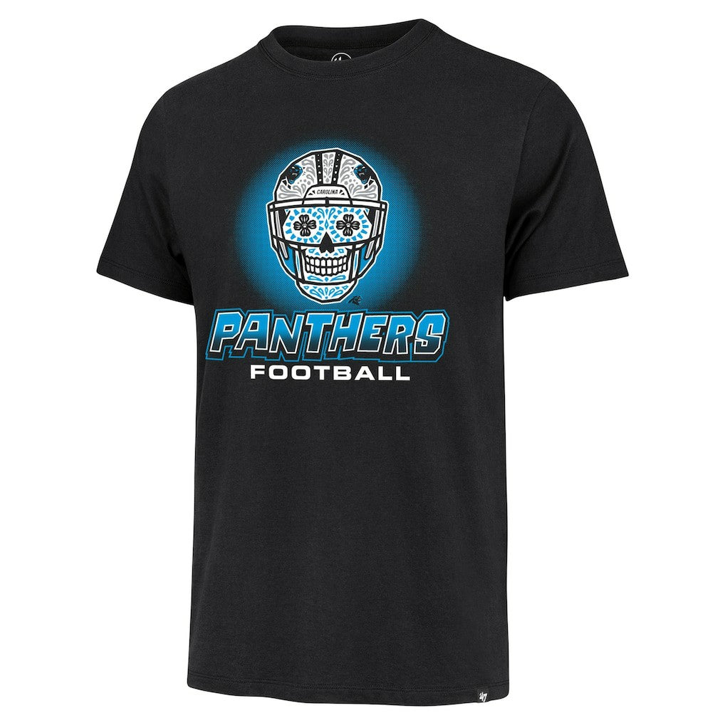 Carolina Panthers '47 Sugar Skull T-Shirt - Black for sale