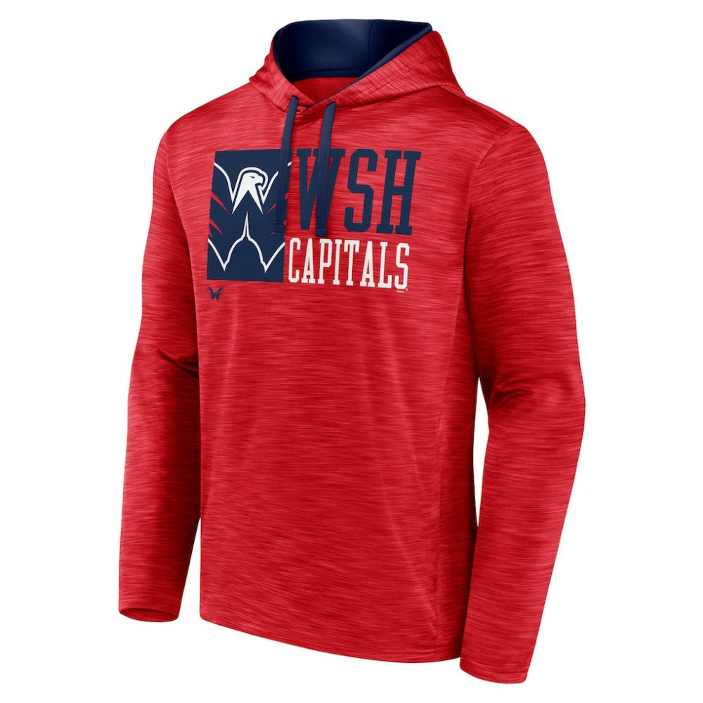 Washington Capitals Fanatics Never Quit Pullover Hoodie - Red Hoodies